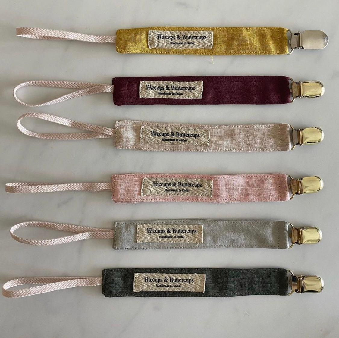 Baby Pacifier Clips - Hiccups & Buttercups -