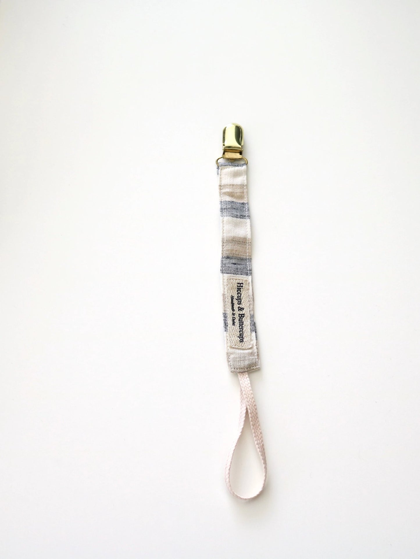 Baby Pacifier Clips - Hiccups & Buttercups - Black Stripe