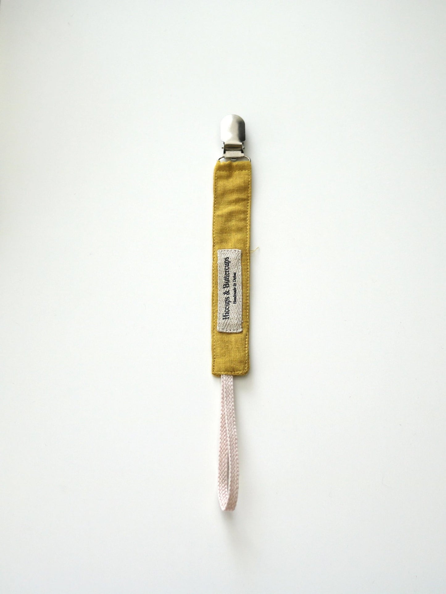 Baby Pacifier Clips - Hiccups & Buttercups - Mustard