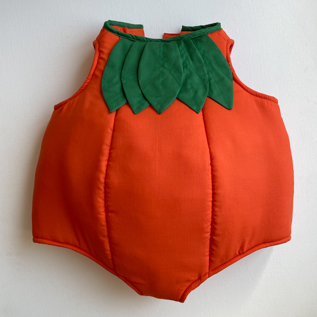 a the front side of a dress up pumpkin by Hiccups & Buttercups 