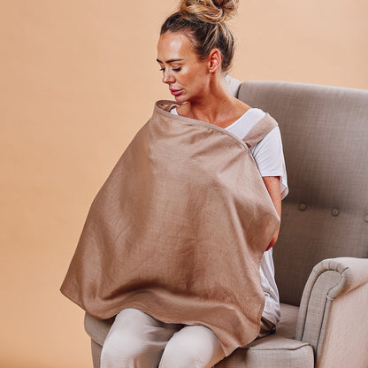 Linen Nursing Cover