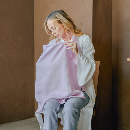 Linen Nursing Cover