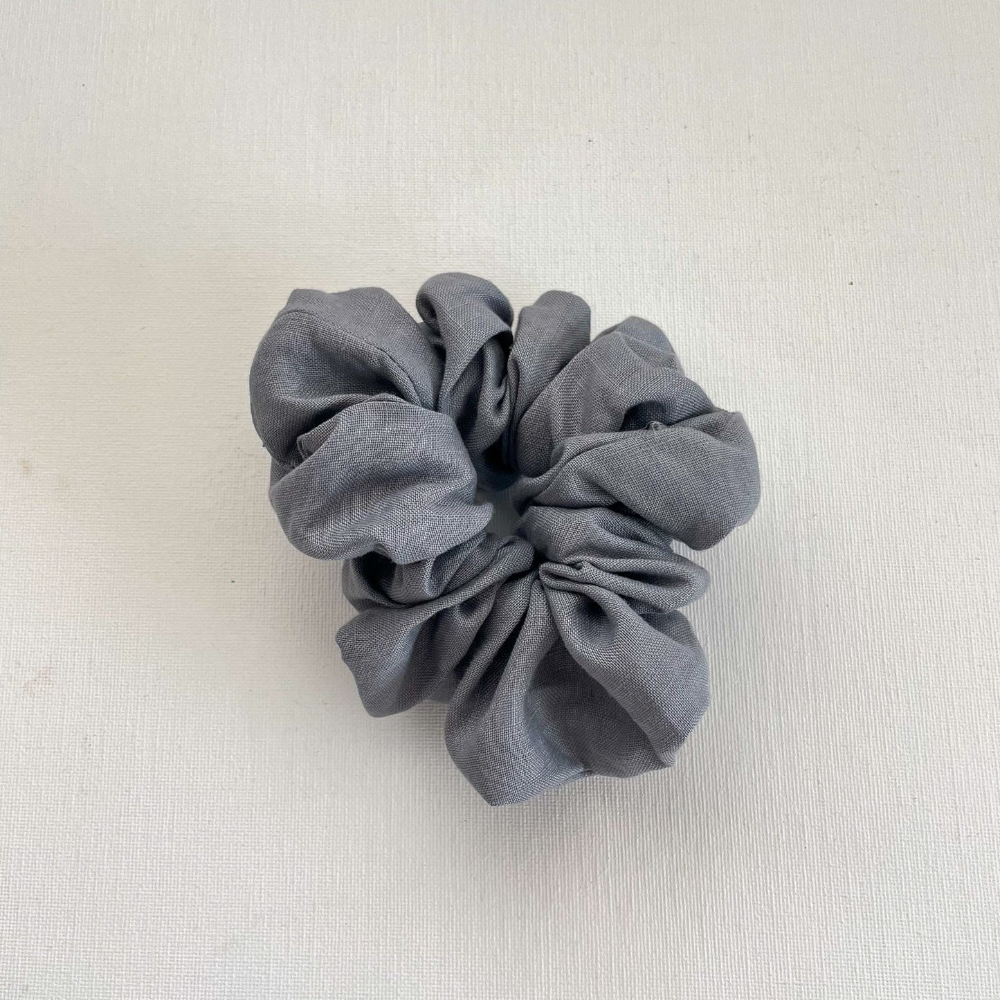 Grey Linen Scrunchie - Hiccups & Buttercups -